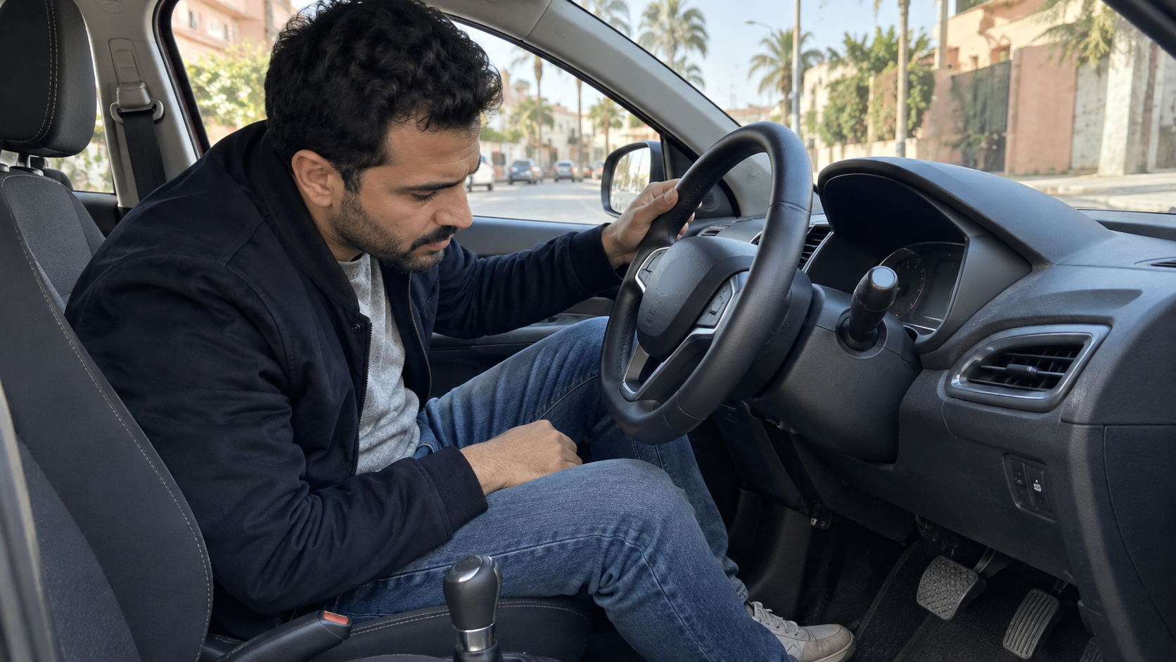 فحص نظام فرامل سيارة