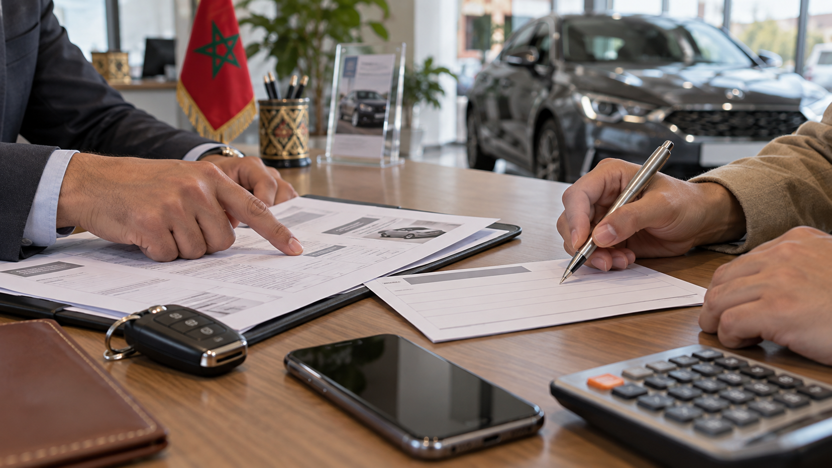 مراجعة وثائق سيارة وإيصال عربون قبل الدفع