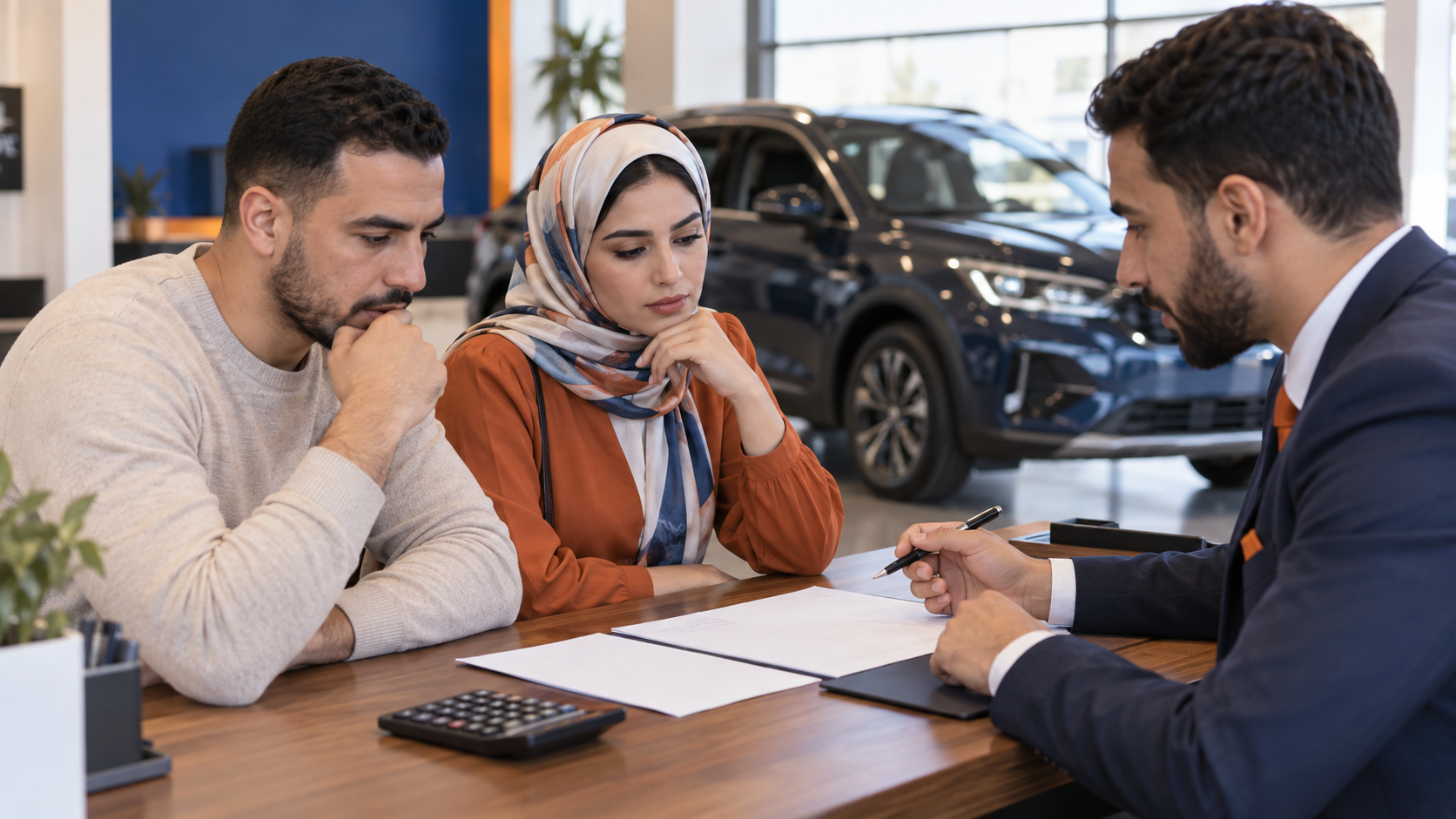 أسرة مغربية تقارن عرض تمويل سيارة قبل التوقيع